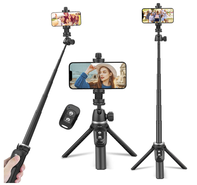 Torjim Selfie Stick Tripod with Remote, 40 inch Extendable Selfie Stick